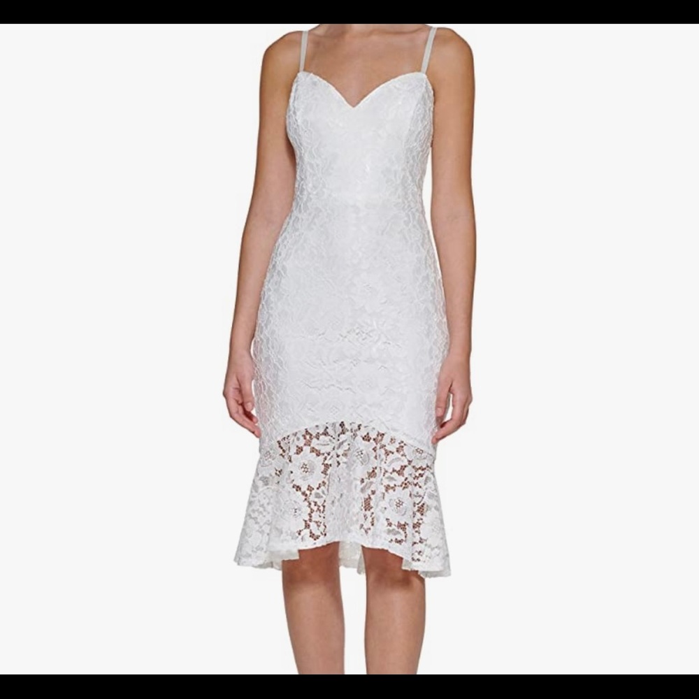 White lace dress